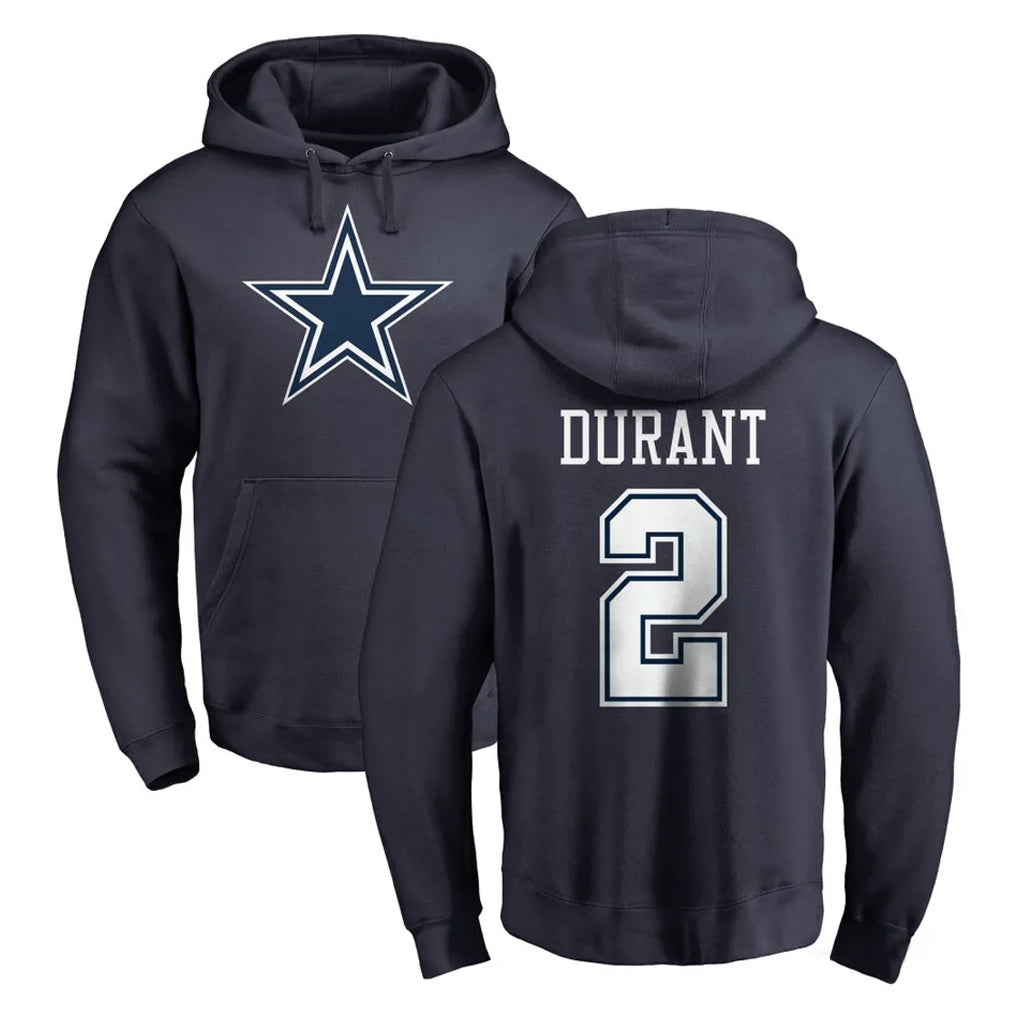 D.Cowboys #2 Cobie Durant Player Navy Pullover Hoodies Limited Jdoa Stitched Jerseys