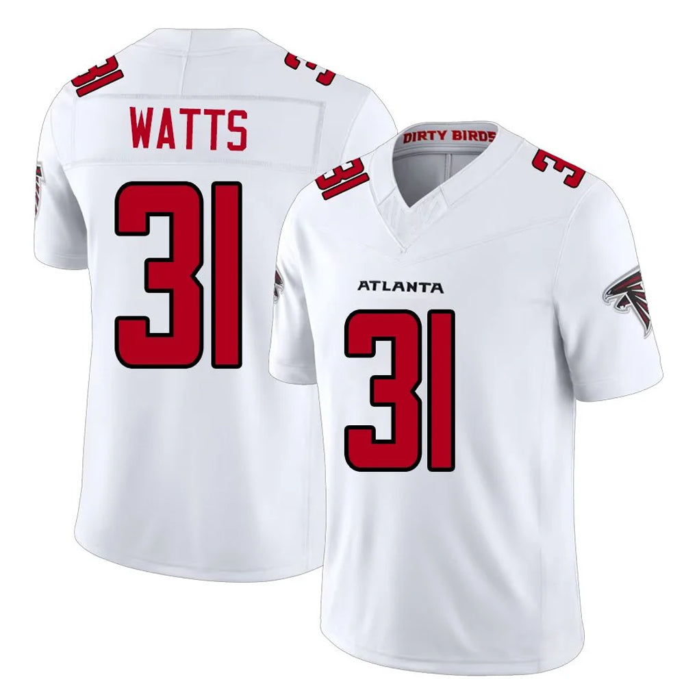 A.Falcons #31 Xavier Watts Player White Team Color Vapor F.U.S.E. Limited Jdoa Stitched Jerseys