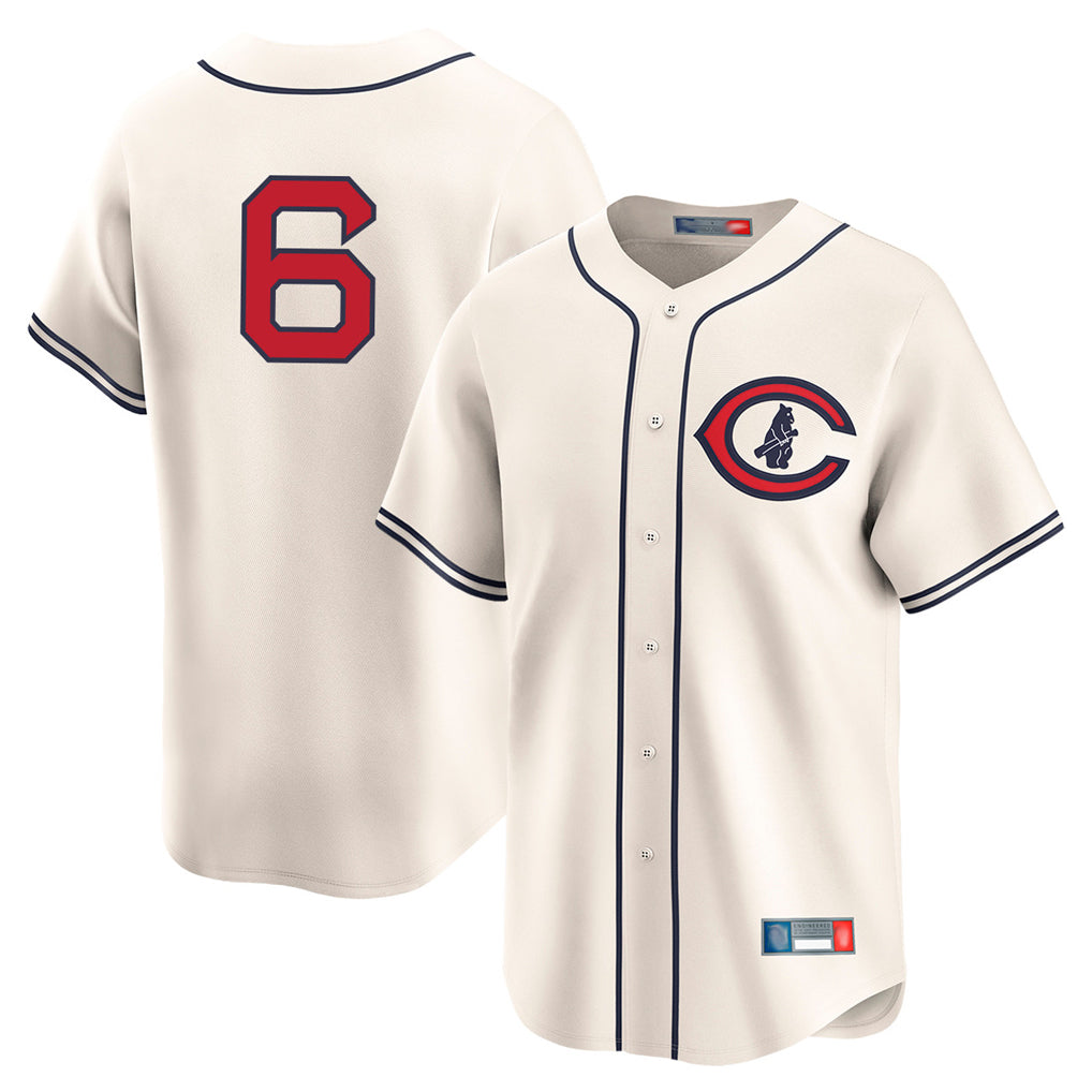 C.Cubs #6 Matt Shaw Player Cream Field of Dreams Limited Home Game Jdoa Stitched Jerseys