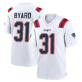 NE.Patriots #31 Kevin Byard Player White Home Game Jdoa Stitched Jerseys