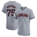 C.Guardians #75 Connor Brogdon Player Gray Road Limited Elite Home Jdoa Stitched Jerseys