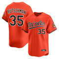 B.Orioles #35 Adley Rutschman Player Orange Limited Home Game Jdoa Stitched Jerseys