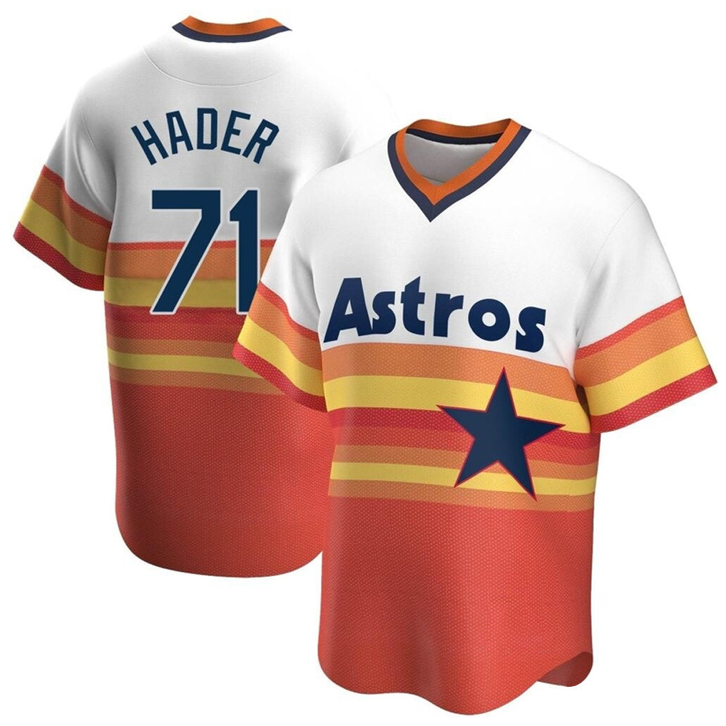 H.Astros #71 Josh Hader Player Rainbow Cooperstown Collection T-shirt Jdoa Stitched Jerseys
