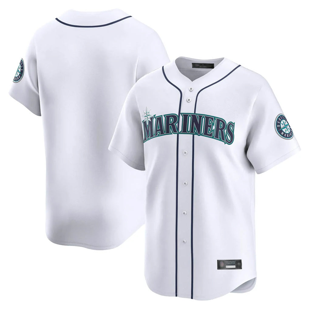 S.Mariners ## Mariners Blank Player White Home Limited Jdoa Stitched Jerseys