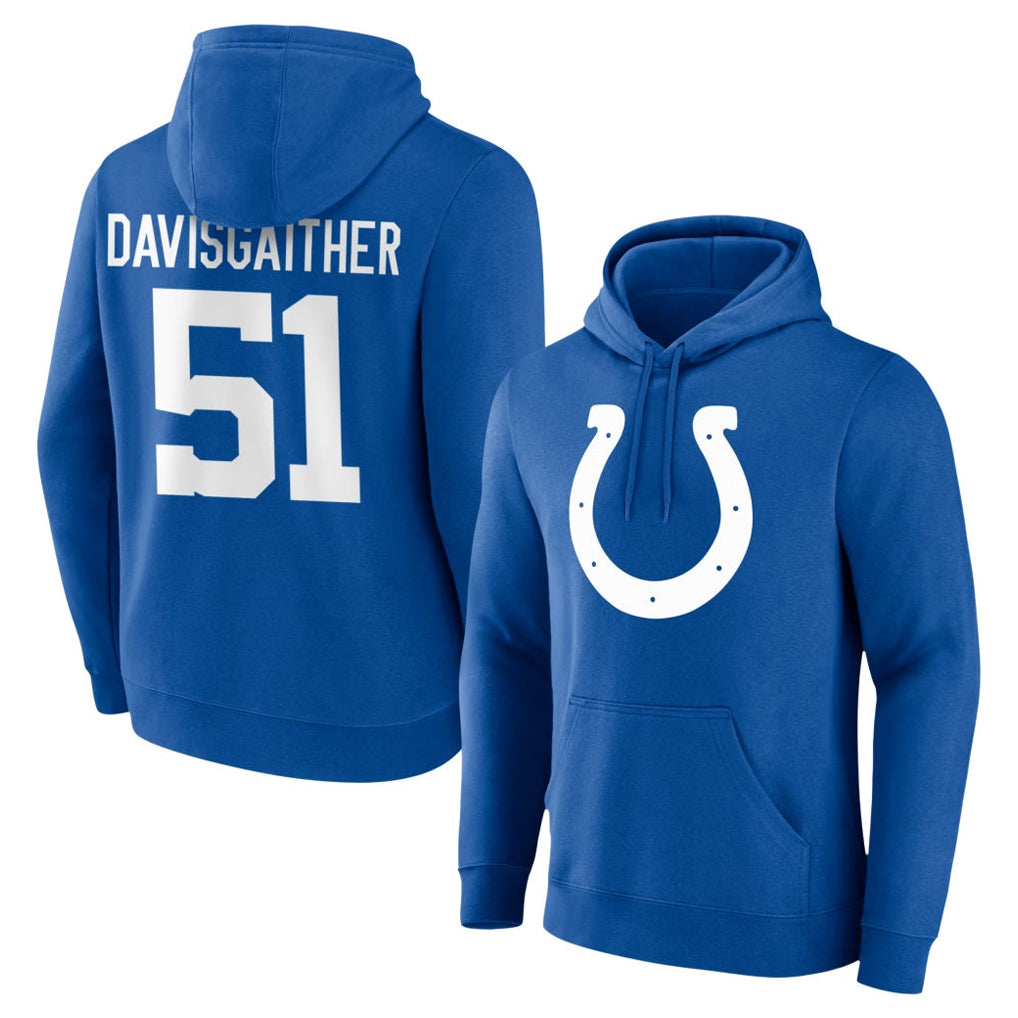 IN.Colts #51 Akeem Davis-Gaither Player Royal Pullover Hoodies Limited Game Hdoa Stitched Jerseys
