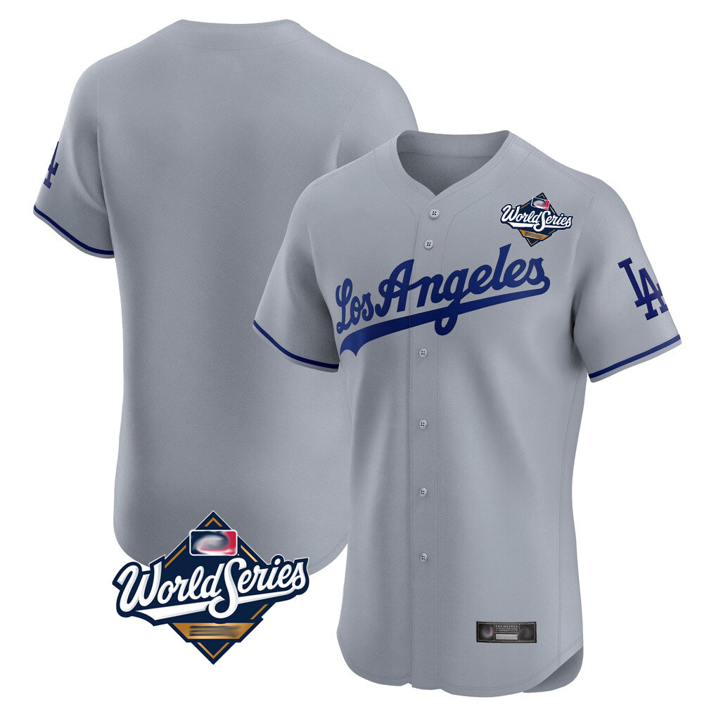 LA.Dodgers ## Dodgers Blank Player Gray Limited Elite Home World Series Jdoa Stitched Jerseys