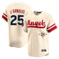 LA.Angels #25 Travis d'Arnaud Player Cream City Connect Limited Home Jdoa Stitched Jerseys