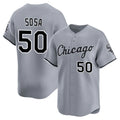 C.White Sox #50 Lenyn Sosa Player Gray Road Limited Home Jdoa Stitched Jerseys