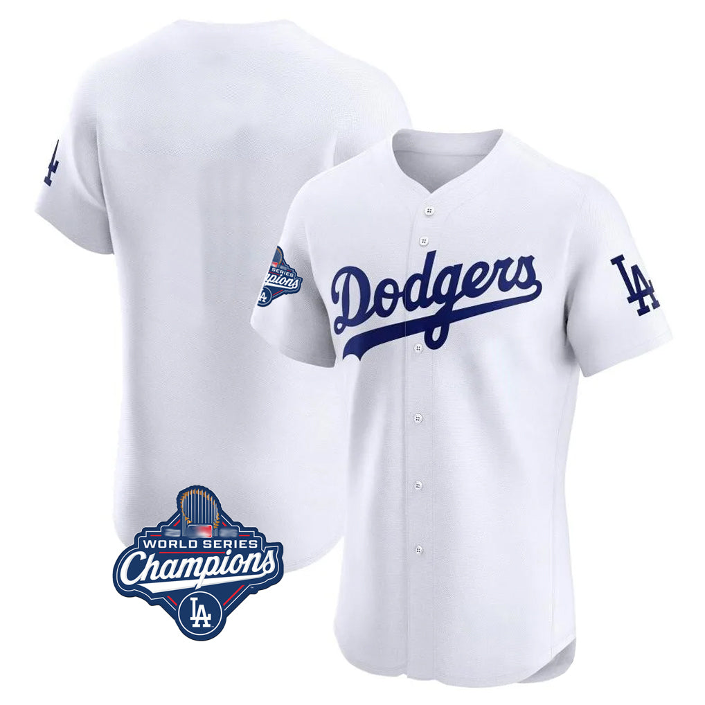 LA.Dodgers ## Dodgers Blank Player White Limited Elite Home World Series Meet Jdoa Stitched Jerseys