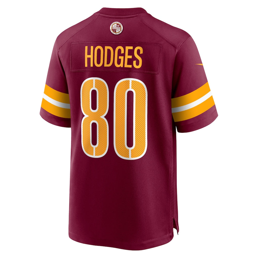Jdoa W.Commanders #80 Curtis Hodges Burgundy Game Player Jersey