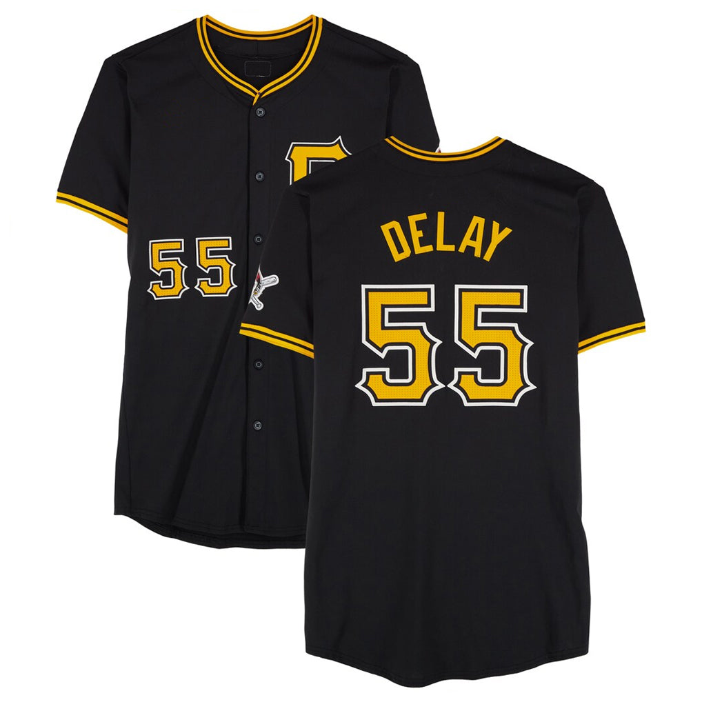P.Pirates #55 Jason Delay Player Black Alternate Limited Game Jdoa Stitched Jerseys