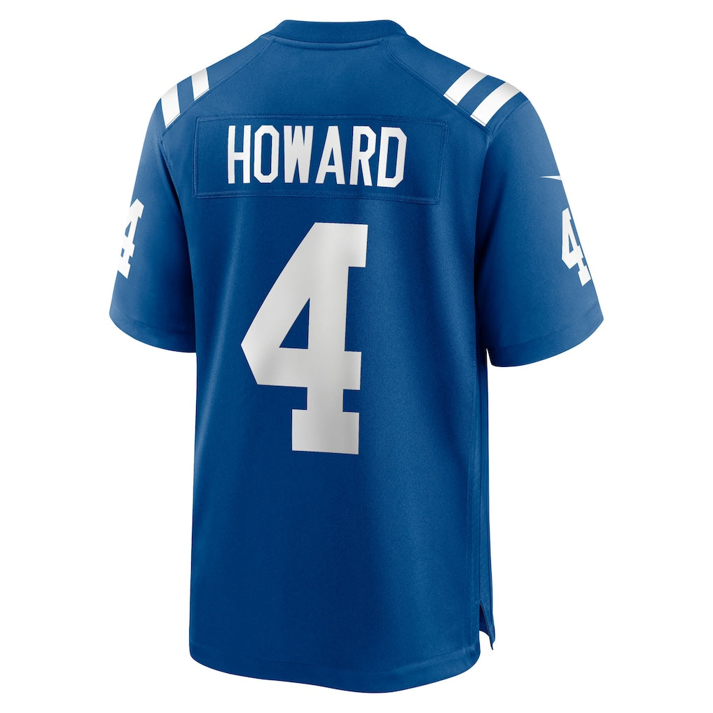 Jdoa IN.Colts #4 Xavien Howard Royal Team Game Jersey