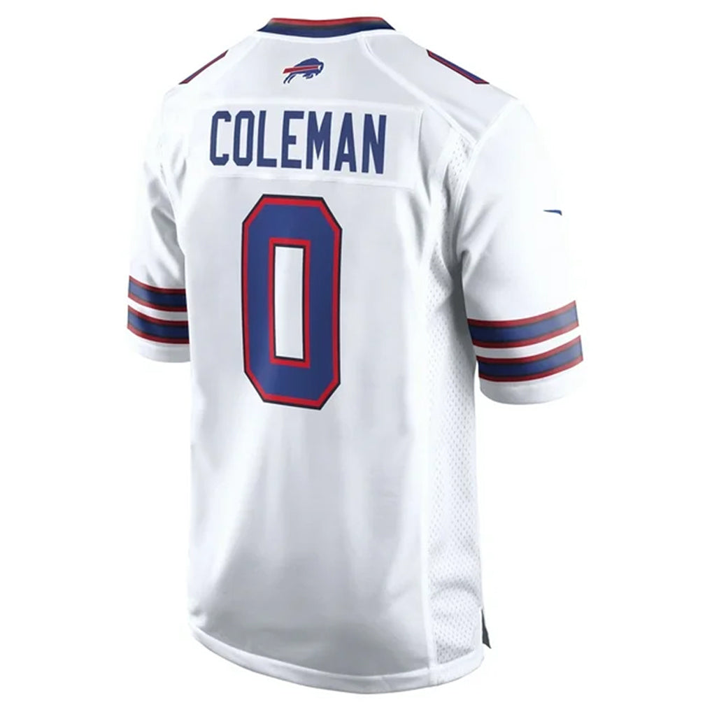 B.Bills #0 Keon Coleman Player White Home Game Jdoa Stitched Jerseys