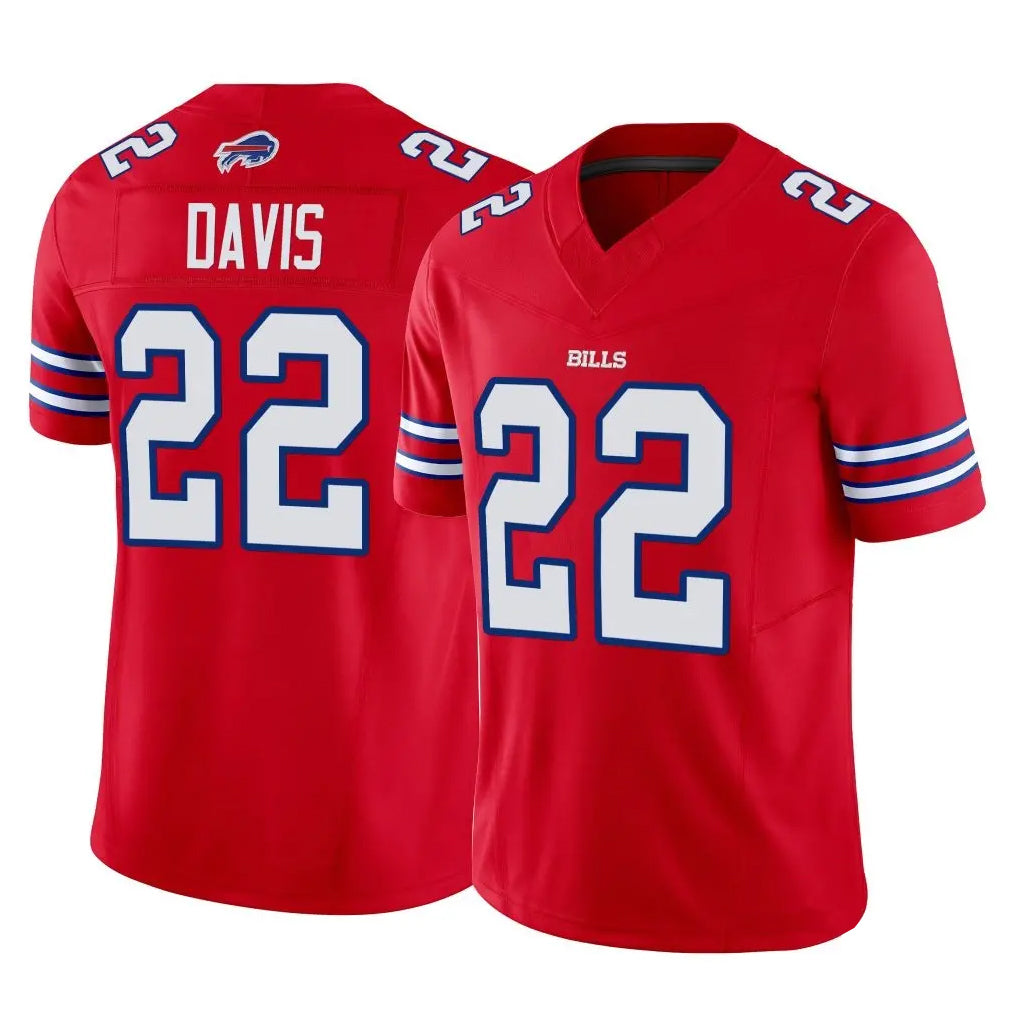 B.Bills #22 Ray Davis Player Red Vapor F.U.S.E. Limited Jdoa Stitched Jerseys