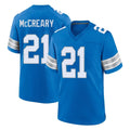 D.Lions #21 Roger McCreary Player Blue Alternate Home Game Jdoa Stitched Jerseys