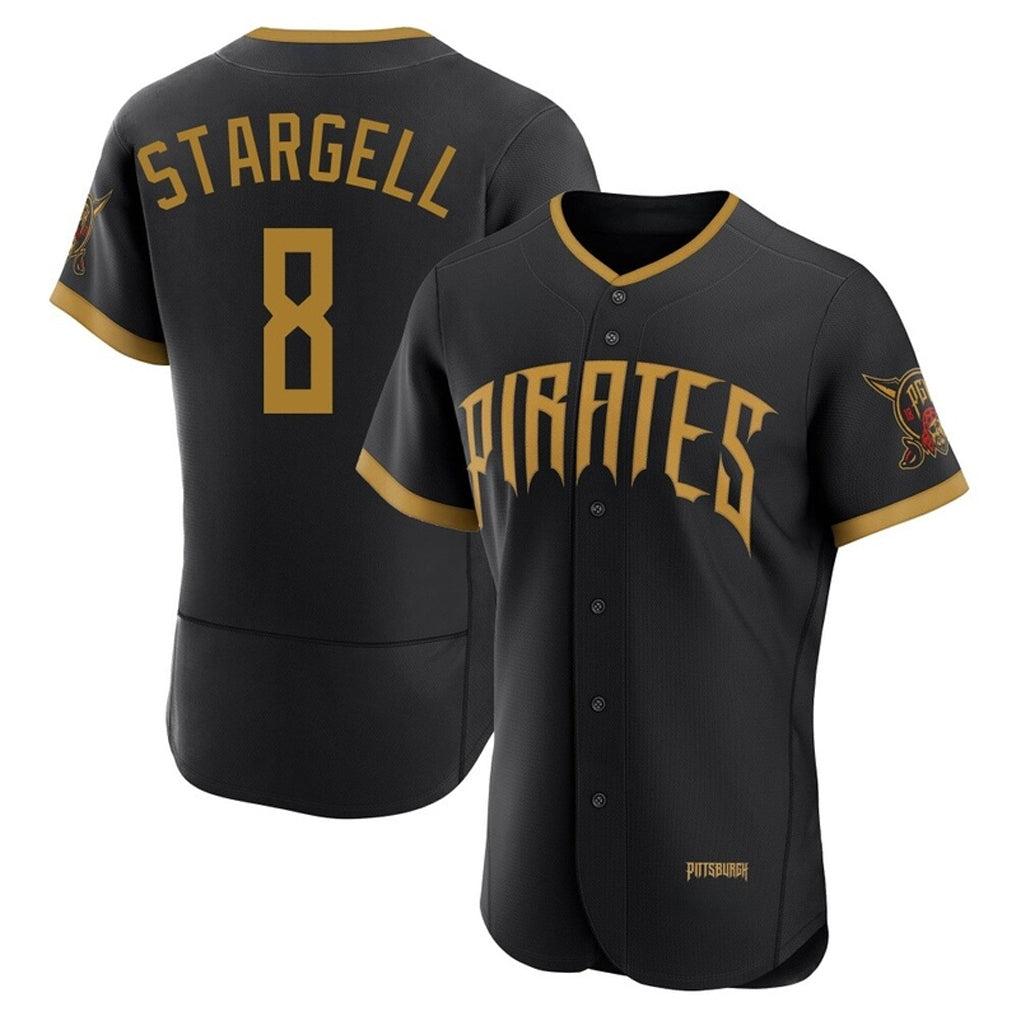 P.Pirates #8 Willie Stargell Player Black 2026 City Connect Home Limited Elite Jdoa Stitched Jerseys