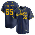M.Brewers #65 Nestor Cortes Player Navy Home Limited Jdoa Stitched Jerseys