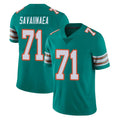 M.Dolphins #71 Jonah Savaiinaea Player Aqua Limited Alternate Vapor Untouchable Home Game Jdoa Stitched Jerseys