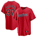 C.Guardians #37 Travis Bazzana Player Red Home Game Jdoa Stitched Jerseys