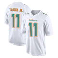 M.Dolphins #11 Dante Trader Jr. Player White Fashion Home Game Jdoa Stitched Jerseys