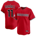C.Guardians #11 Jose Ramirez Player Red Limited Home Jdoa Stitched Jerseys