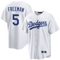 LA.Dodgers #5 Freddie Freeman Player White Game Home Jdoa Stitched Jerseys