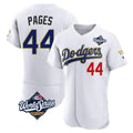 LA.Dodgers #44 Andy Pages Player Gold White World Series 2026 Collection Stadium Limited Elite Jdoa Stitched Jerseys