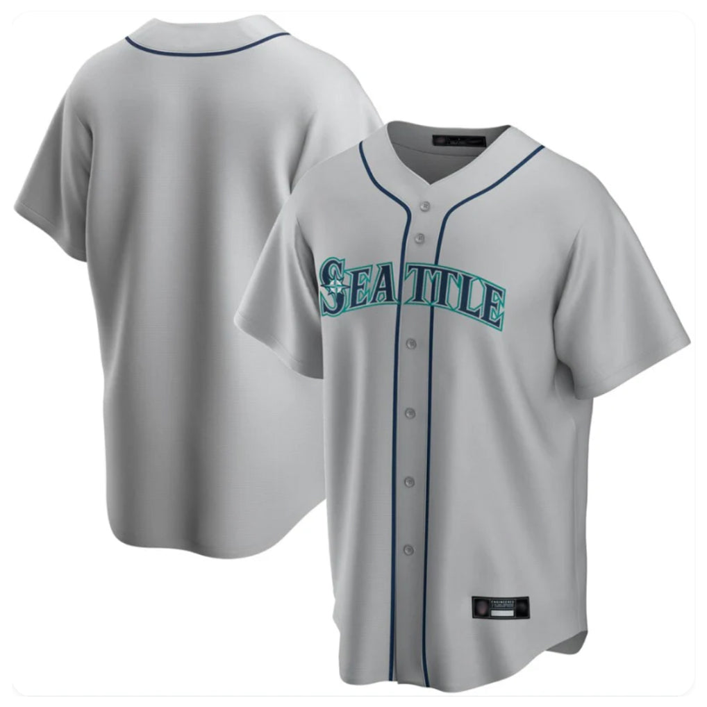 S.Mariners ## Mariners Blank Player Gray Home Game Jdoa Stitched Jerseys