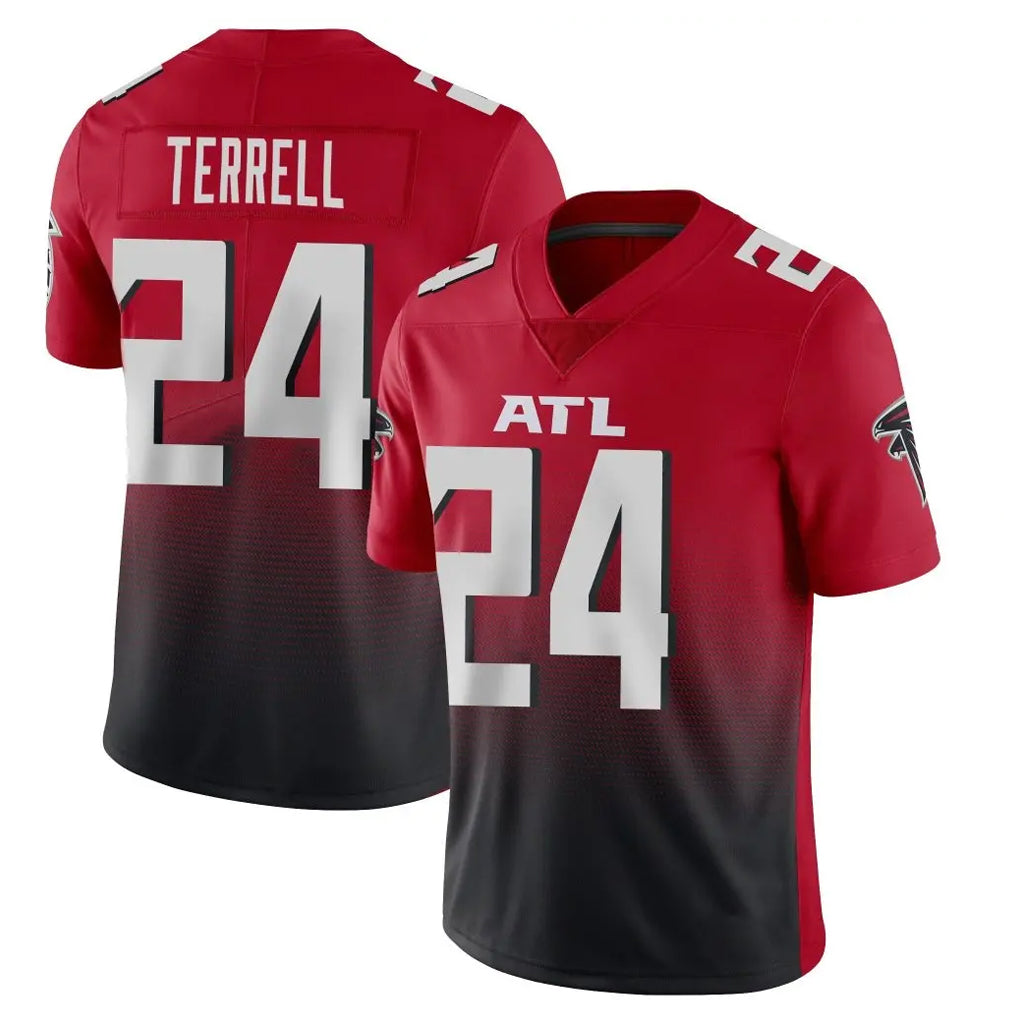 A.Falcons #24 A.J. Terrell Jr. Player Red Vapor Untouchable Limited Home Game Jdoa Stitched Jerseys