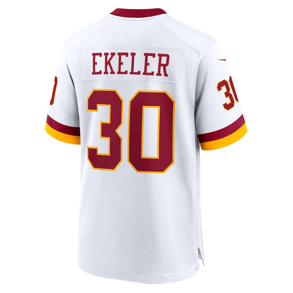 Jdoa W.Commanders #30 Austin Ekeler White Game Super Bowl Era Jersey