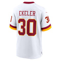 Jdoa W.Commanders #30 Austin Ekeler White Game Super Bowl Era Jersey