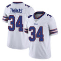 B.Bills #34 Thurman Thomas Player White Vapor Untouchable Limited Jdoa Stitched Jerseys