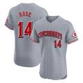 C.Reds #14 Pete Rose Player Gray Limited Elite Home Jdoa Stitched Jerseys