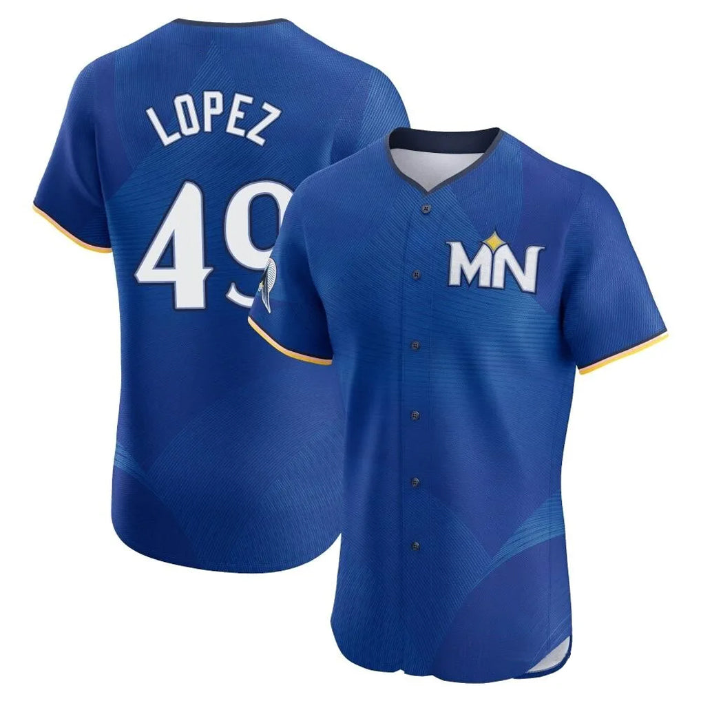 M.Twins #49 Pablo Lopez Player Royal City Connect Limited Elite Home Jdoa Stitched Jerseys