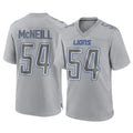 D.Lions #54 Alim McNeill Player Gray Atmosphere Fashion Home Game Jdoa Stitched Jerseys