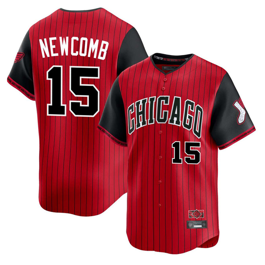 C.White Sox #15 Sean Newcomb Player Red City Connect Limited Home Jdoa Stitched Jerseys