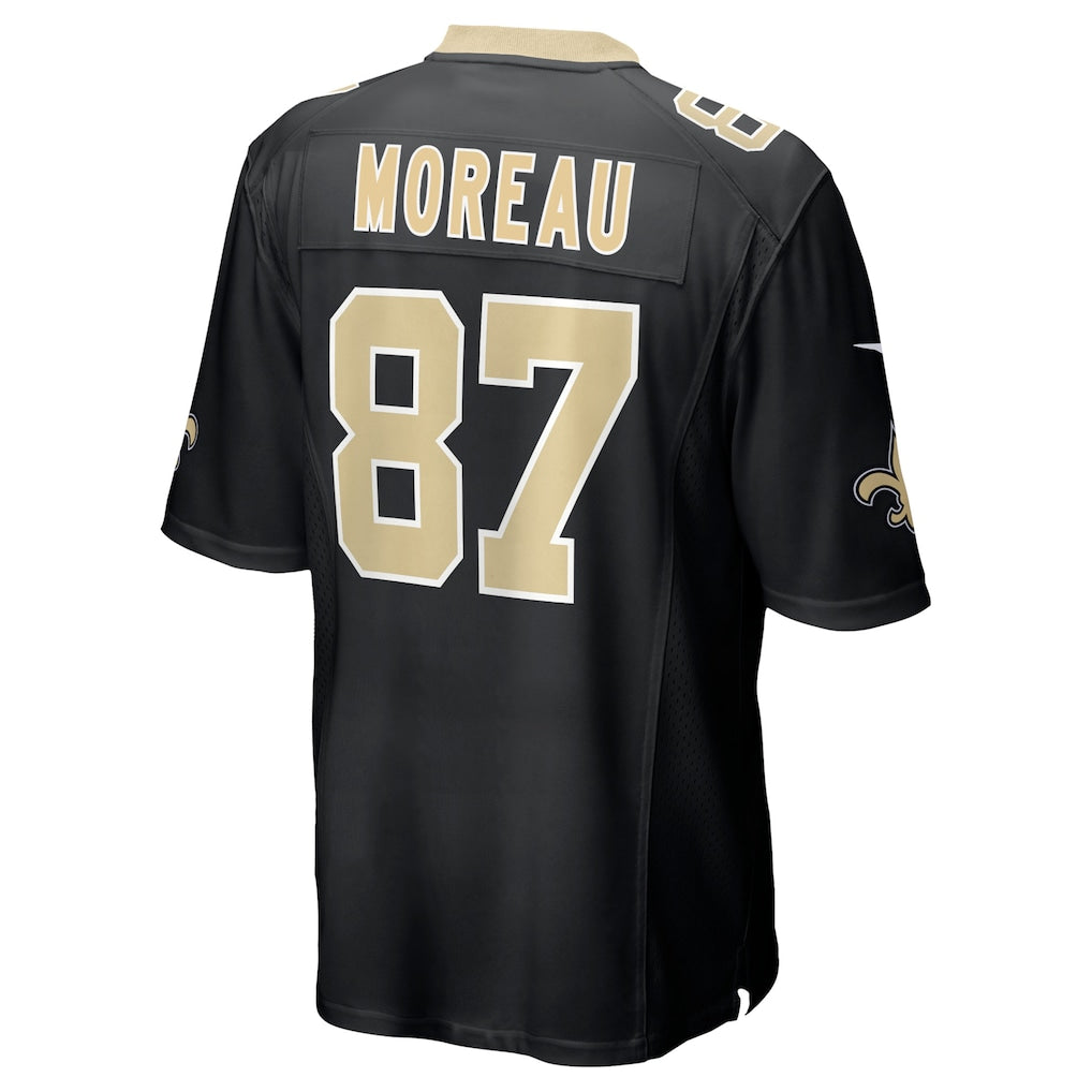 Jdoa NO.Saints #87 Foster Moreau Black Game Jersey