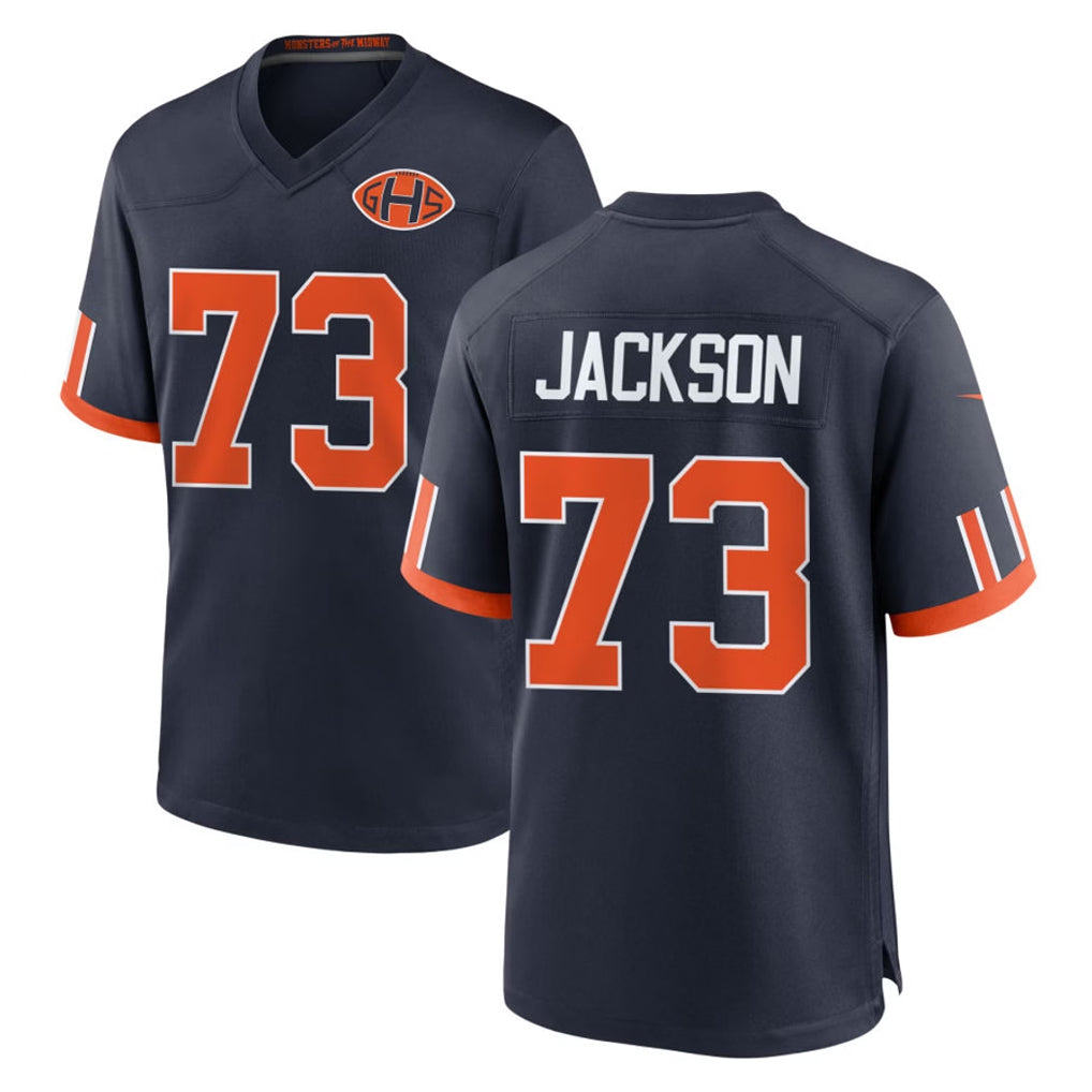 C.Bears #73 Jonah Jackson Player Navy 2026 Rivalries Collection Home Game Jdoa Stitched Jerseys