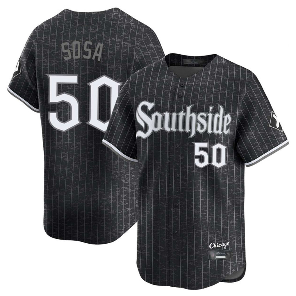 C.White Sox #50 Lenyn Sosa Player Black City Connect Limited Home Jdoa Stitched Jerseys