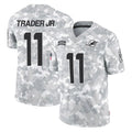 M.Dolphins #11 Dante Trader Jr. Player Arctic Camo Salute To Service Limited Game Jdoa Stitched Jerseys