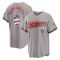 B.Orioles #6 Ryan Mountcastle Player Gray USA 250 Fourth of July Home Game Jdoa Stitched Jerseys