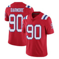 NE.Patriots #90 Christian Barmore Player Red Vapor Untouchable Home Game Jdoa Stitched Jerseys