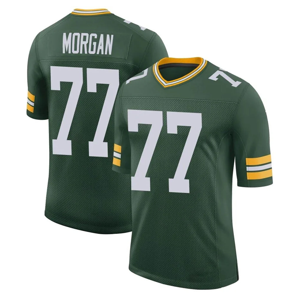 GB.Packers #77 Jordan Morgan Player Green Limited Classic Home Game Jdoa Stitched Jerseys
