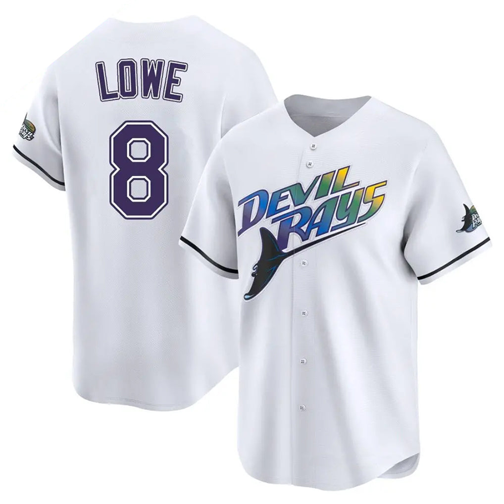 T.Bay Rays #8 Brandon Lowe Player White City Connect Home Jdoa Stitched Jerseys