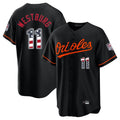 B.Orioles #11 Jordan Westburg Player Black USA 250 Fourth of July Home Game Jdoa Stitched Jerseys