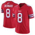 B.Bills #8 Terrel Bernard Player Red Vapor Untouchable Limited Jdoa Stitched Jerseys