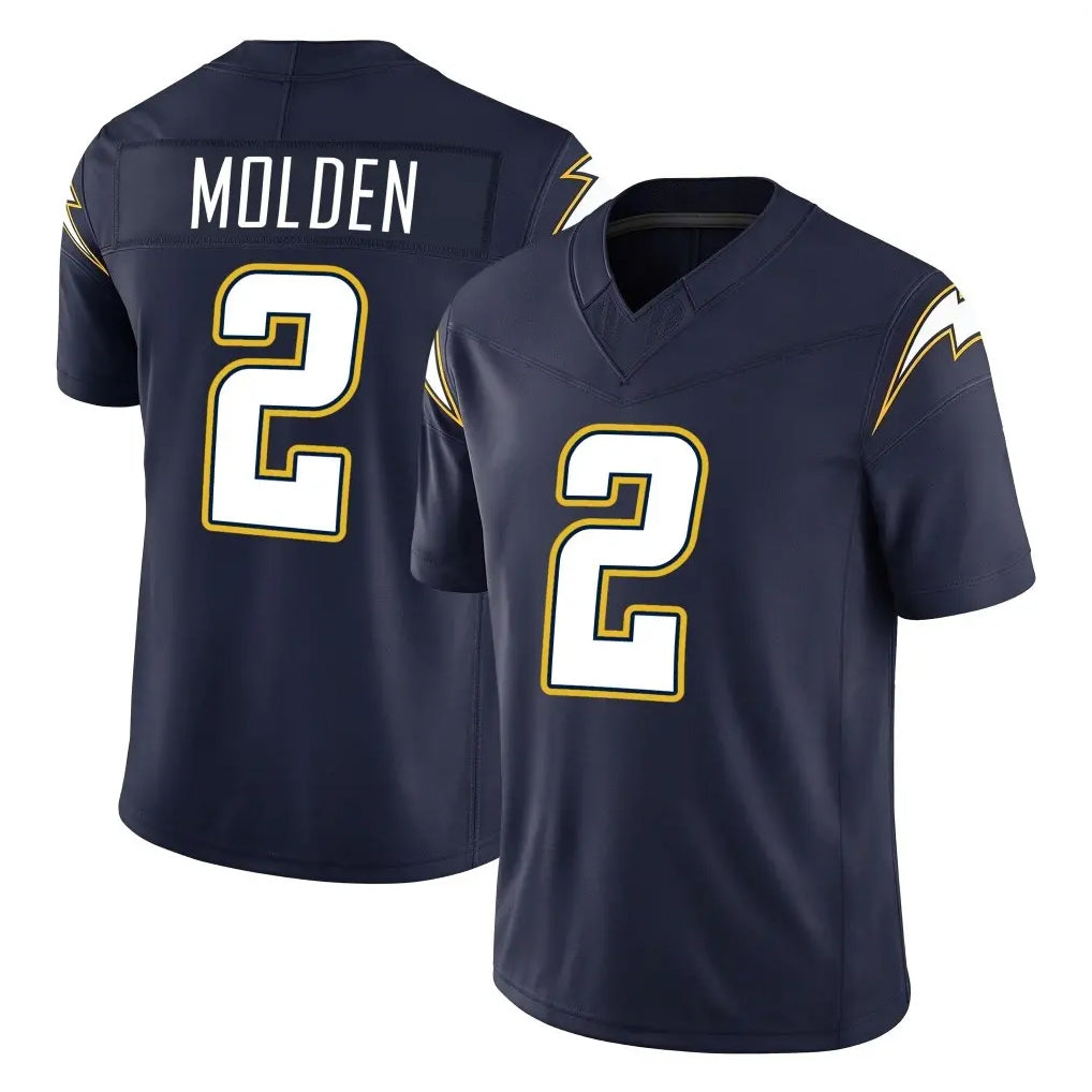 LA.Chargers #2 Elijah Molden Player Navy Vapor F.U.S.E. Limited Home Game Stitched Jerseys