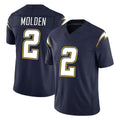 LA.Chargers #2 Elijah Molden Player Navy Vapor F.U.S.E. Limited Home Game Stitched Jerseys