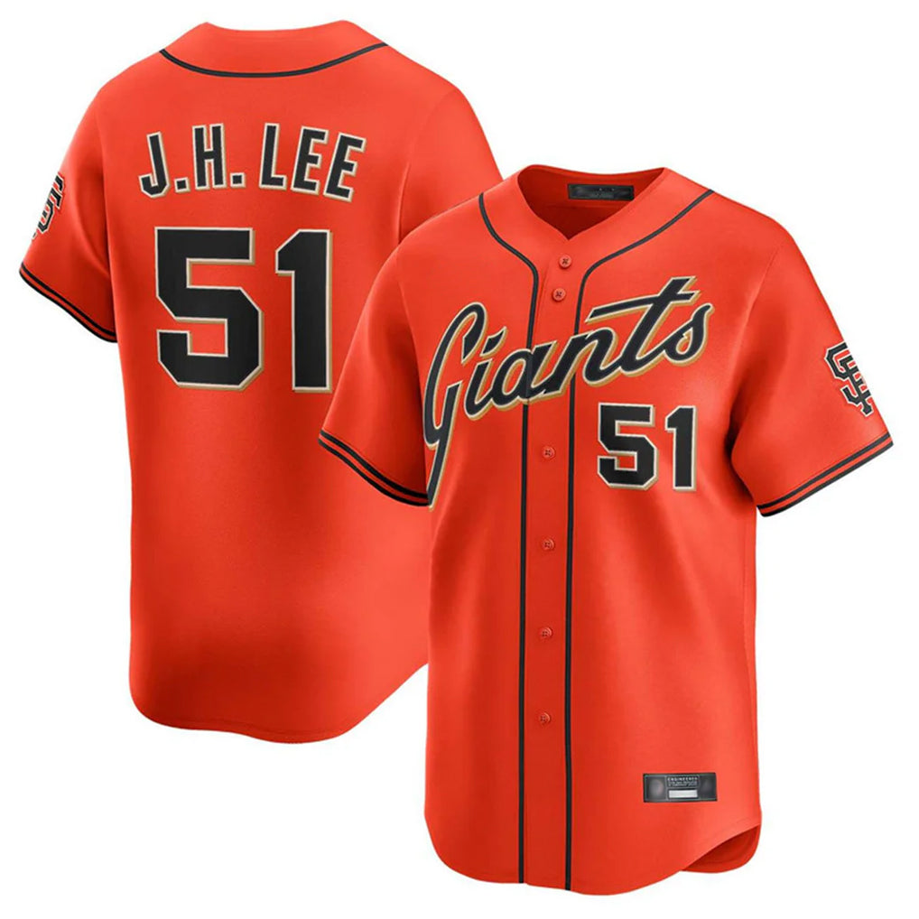 SF.Giants #51 Jung Hoo Lee Player Orange Home Limited Jdoa Stitched Jerseys