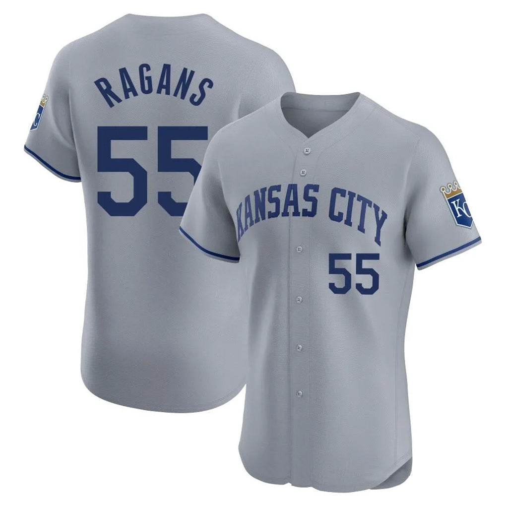 KC.Royals #55 Cole Ragans Player Gray Limited Elite Home Jdoa Stitched Jerseys